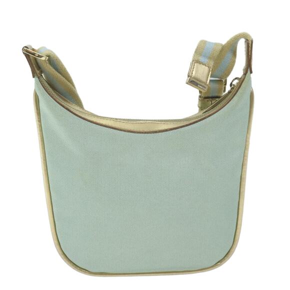 GUCCI Sherry Line Shoulder Bag Canvas Beige Light Blue 005 005 - Picture 3 of 12